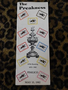 1982 Pimlico The Preakness Horse Racing Program 107th Running Aloma's Ruler - Picture 1 of 3