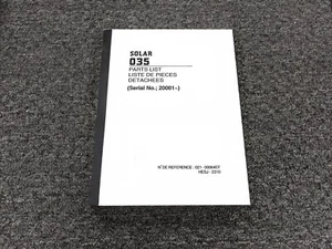Doosan Daewoo Solar 035 Excavator Parts Catalog Manual SN 20001-Up - Picture 1 of 1