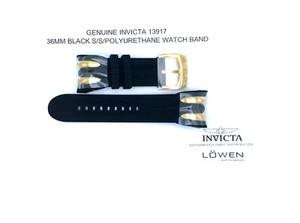 Authentic Invicta Venom 13917 Black Polyurethane 36MM Watch Band - Picture 1 of 2