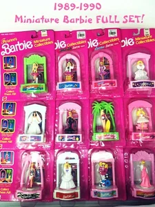 🌴 1989 -1990 Forever Miniature Barbie Collectibles FULL SET of 12 🌞 - Picture 1 of 9