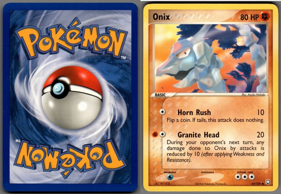 2004 Pokemon, EX Team Rocket Returns, #69/109 Onix, Common - Image 1 of 1