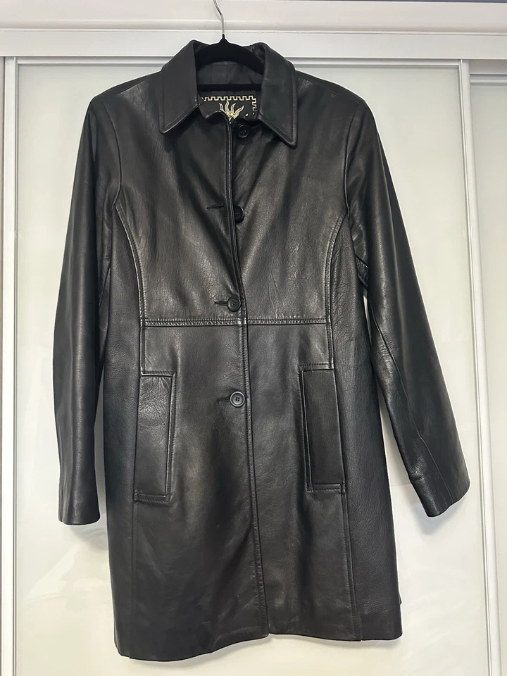 Moda Italy Capi Esclusivi Leather Jacket  Size AU 12 US 8 Vintage - Image 1 of 4