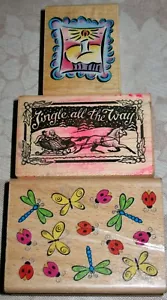 ¡3 estampillas de goma raras! PSX JINGLE ALL THE WAY ~ HAPPY CUPCAKE ~ BUGS - Imagen 1 de 12