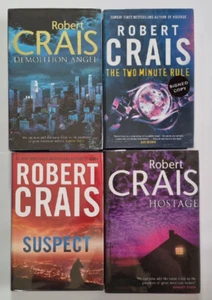 Robert Crais 4 x Hardbacks Signed Demolition Angel Suspect Two Minute Rule - Imagen 1 de 9