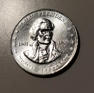 GETTONE SHELL'S "MR PRESIDENT" COIN GAME TERZO PRESIDENTE THOMAS JEFFERSON - Foto 1 di 4