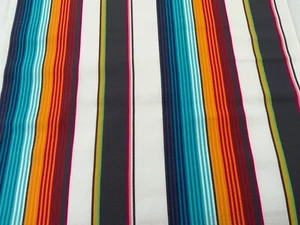 Deckchair Canvas, Martha, Turquoise & Cherry Stripe, Heavy Duty, Per Meter - Picture 1 of 4