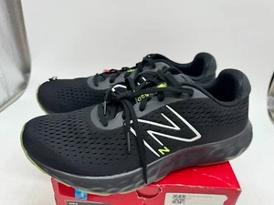 New Balance Men's 520 V8 Running Shoe Sneaker Black White Lime Green Size 12 - Picture 1 of 9