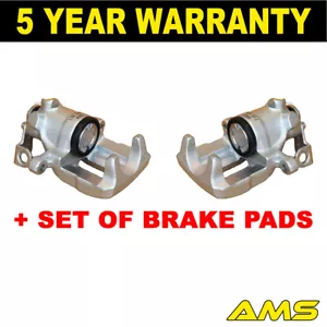 Fits Audi 80 1991-1996 Brake Calipers + Pads Rear AMS 8A0615423X 8A0615423 - Picture 1 of 1
