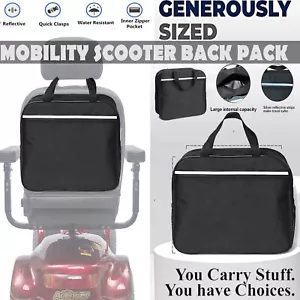 MOBILITY SCOOTER WHEELCHAIR SHOPPING BAG UNIVERSAL LARGE ARMREST STORAGE CARRY - Picture 1 of 4