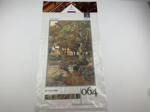 Hudema’s At Hunting Woods Dog Needlepoint Canvas Needleart Mania 10” By 16” - Picture 1 of 4