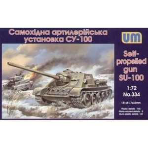 UNIMODELS UM 334 Kit de modelos a escala de plástico 1:72 SU-100 pistola autopropulsada soviética - Imagen 1 de 10