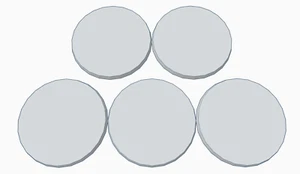 5x 40mm Blank round Bases D&D Stargrave Frostgrave Pathfinder Wargames - Picture 1 of 3