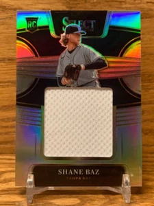 SHANE BAZ Rookie Jumbo Swatch /250 Prizm | 2022 Panini Select RAYS ROOKIE - Picture 1 of 3