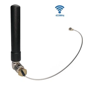 Right Angle UHF(433MHz) 3dBi Omnidirectional Antenna E-SMA I.PX/U.FL coaxial 50Ω - Picture 1 of 7