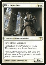 1X Elite Inquisitor Innistrad NM/EX FOIL MTG CARD