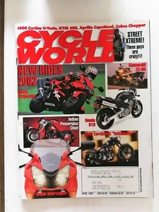 Cycle World Magazin April 2002 Kawasaki ZX-9R - Honda 919 - Dale Earnhardt Bike - Bild 1 von 2