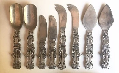 Juego de servir queso y oliva Godinger plato de plata vintage violín arpa música 8 piezas Foto 1 de 4