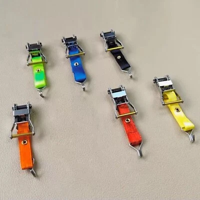 Ratchet Spare Tie Down Strap RC Model Car Trailer Truck Van for 1:10/14 Tool Toy - Image 1 of 4