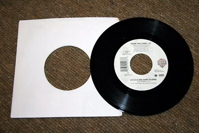 VINYL NEW 45 RECORD HANK WILLIAMS JR  ANGELS ARE HARD TO FIND & HOLLYWOOD HONEYS - Image 1 of 3