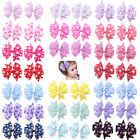  40 Pcs Kids Hair Clips for Little Girls Child Bow Tie Issue Card
