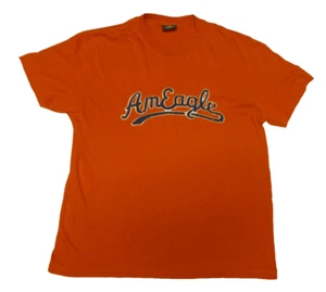 Vintage American Eagle Outfitters T-Shirt Herren Gr. M, orange, Rundhalsausschnitt gebraucht, in einwandfreiem Zustand - Bild 1 von 4