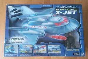 MARVEL X-MEN UNITED ELECTRONIC X-JET BY TOYBIZ 2003 INCLUDES WOLVERINE FIGURE - Picture 1 of 12