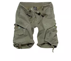 Pantaloncini cargo da combattimento Brandit Savage vintage da uomo oliva M(32) nuovi con etichette - Foto 1 di 1