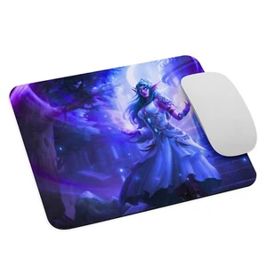 WoW Tyrande Whisperwind Mouse Pad 9.5x7.75 in Embrace the Power of the Moon - Picture 1 of 3