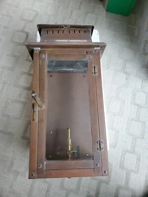 17"  Copper Outdoor Gas Light - Image 1 of 4