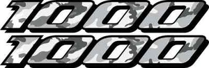 2 Urban Camo GSXR 1000 Decals Stickers Gsxr1000 Black gray white Tail Fairing - Picture 1 of 1