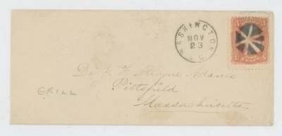 Mr Fancy Cancel 94 FANCY CANCEL DAMAS CUBIERTA SOTN CÍRCULO DE CUÑAS WASHINGTON DC Foto 1 de 3