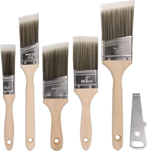 NANAPLUMS Malerpinsel 5Er Set, Hochwertiger Lackierpinsel Mit Farbdosen Öffner F - Bild 1 von 12