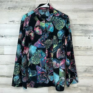 Chaqueta ligera Additions by Chico’s para mujer talla XL estampado mariposa - Imagen 1 de 8
