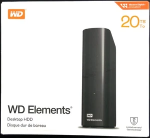 *NEW* Western Digital WD 20TB Elements Desktop USB 3.2 Gen 1 External Hard Drive - Picture 1 of 10