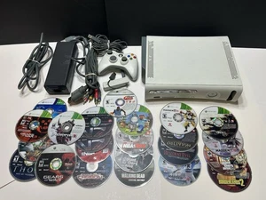 Microsoft Xbox 360 20GB Console Bundle with 22 Disc Only Games Please Read - Picture 1 of 9