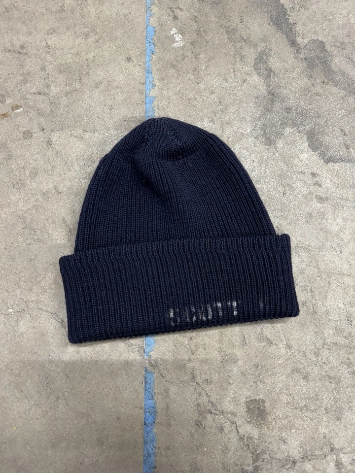 Gorra de reloj de lana vintage de la década de 1940 Segunda Guerra Mundial de la Marina de los Estados Unidos estampada militar Foto 1 de 4