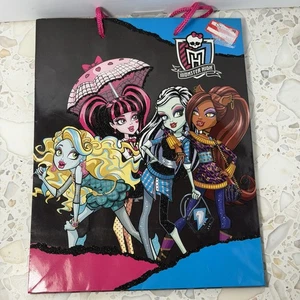 Monster High Gift Bag Frankie Stein Lagoona Blue Ghoulia Clawdeen 10x12” - Picture 1 of 3