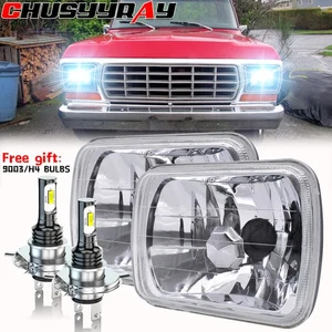 Par de faros LED de haz alto bajo A para Ford F150 F250 F350 1978-1986 7x6 5x7 pulgadas - Imagen 1 de 16