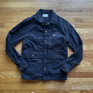 P&Co Black Denim Jeansjacke Herren XS Streetwear Moto Biker Workwear Vintage - Bild 1 von 12