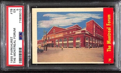 Parkhurst #78 Montreal Forum 1955 PSA 5 EX C86976 Foto 1 de 2
