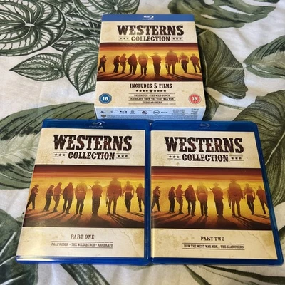 Westerns Collection (5 Films) Blu-Ray Eastwood Wayne wild bunch Rio bravo  - Image 1 of 4