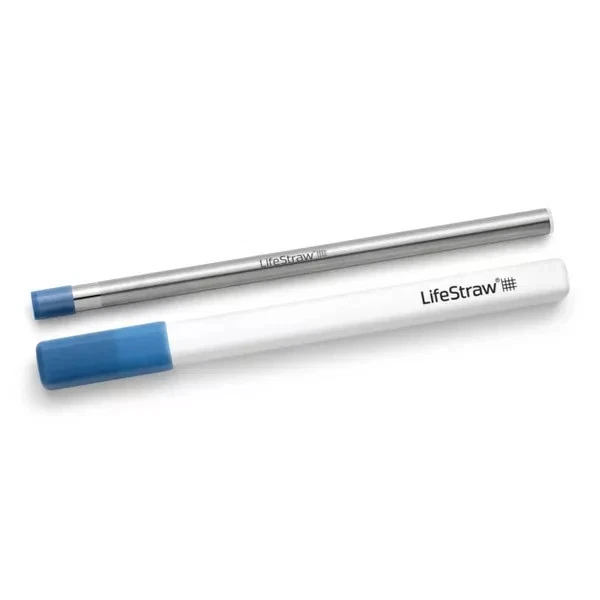 LifeStraw Sip Stainless Steel Filter Laguna Teal Straw Carry Case Up to 1 000 L