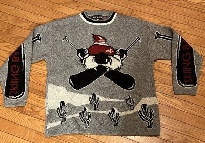 Rare Vintage MC’LEM Skiing Ball Wool Blend Jumper Sweater Size L - Image 1 of 4