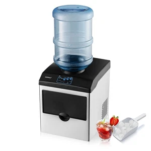 2-in-1 Countertop Ice Maker Stainless Steel Ice Cube Maker Machine 48Lbs/24H - Bild 1 von 8