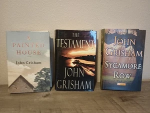 John Grisham HB 1st Ed Book Lot Of 3 The Testament A Painted  House Sycamore Row - Imagen 1 de 14
