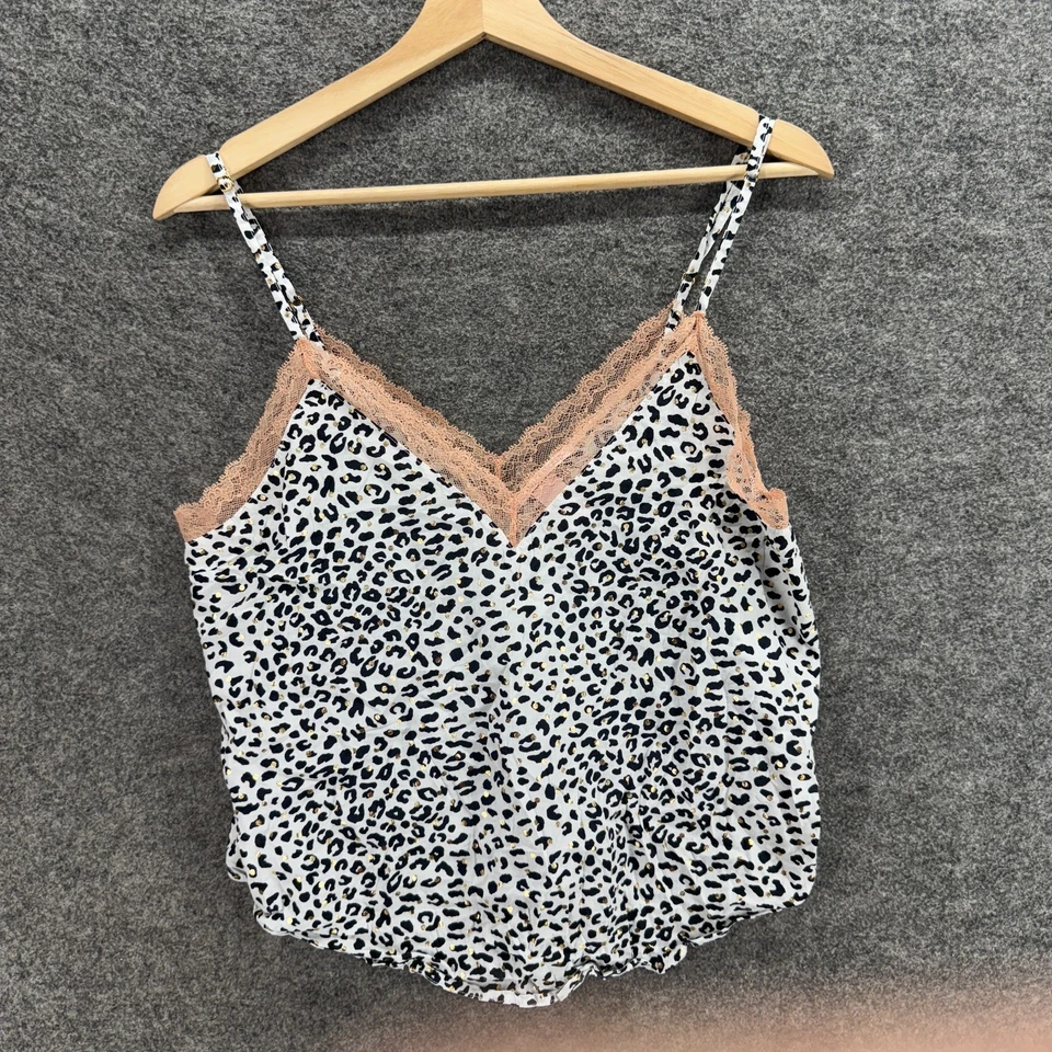 Vestido de Noche Victoria's Secret Mujer M Mediano Blanco Estampado Animal Cuello en V Encaje Foto 1 de 4