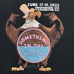 Something In The Water shirt Large Black Pharrell 21 Savage Timberlake BadBrains - Picture 1 of 8