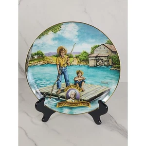 Huckleberry Finn Wall Decor Plate American Classics 9 1/4" Porcelain Year 1983 - Picture 1 of 11