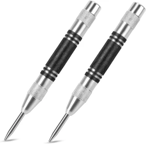 Perforadora central automática de alta resistencia de 2 piezas, centro con resorte de acero premium de 5"" H - Imagen 1 de 12