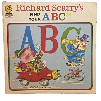 Richard Scarry Find Your ABC’s 1973 Vintage Children’s Book Classic VGC	 - Image 1 of 4